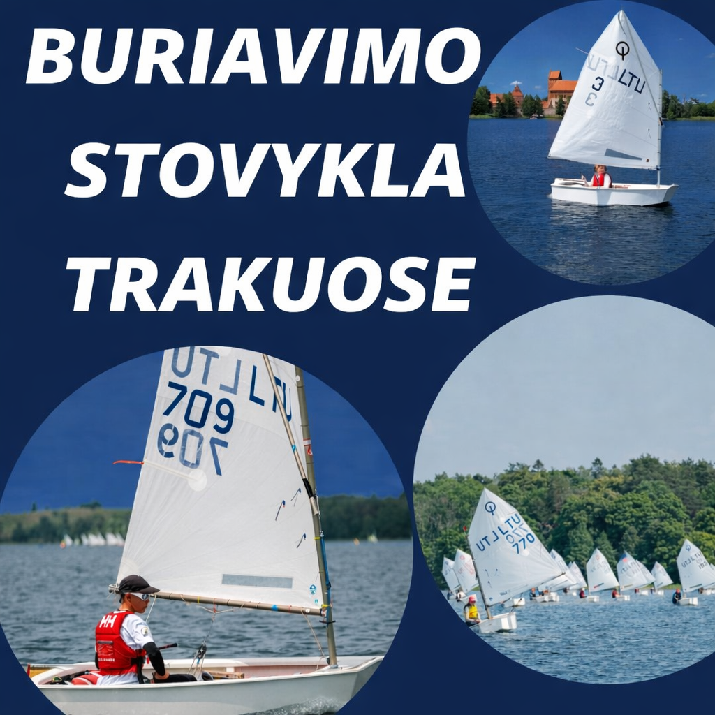 Vaikų vasaros buriavimo stovykla (375Eur / 5d.) - 2