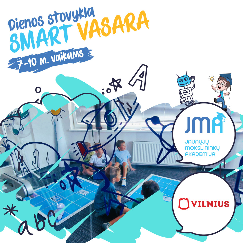 Stovykla SMART VASARA (esantiems socialiai jautresnėje grupėje)